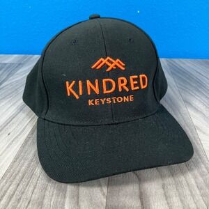 Kindred Keystone Hat Men's Adjustable Black Orange Embroidered Logo